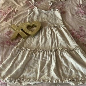 Spring Cream Wild Fable Straps Dress